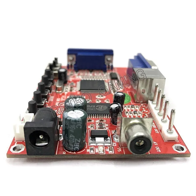 VGA к CGA CVBS S-VIDEO HD конвертер для видеоигр комплект аркадных игр ЖК-монитор PDP части