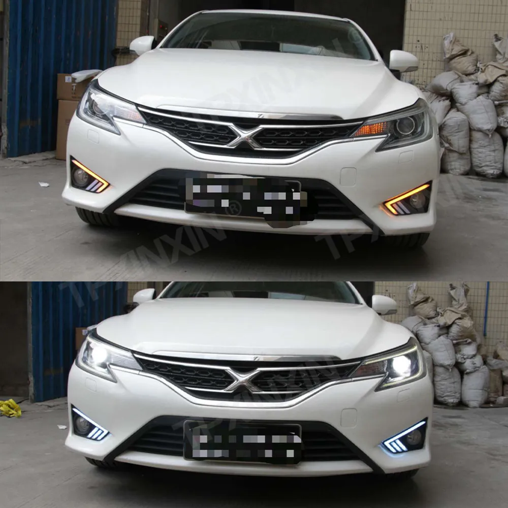 

1 пара для Toyota MARK X REIZ 2013 - 2018 светодиодсветодиодный Противотуманные фары с динамическим желтым сигналом поворота Автомобильные дневные ходо...