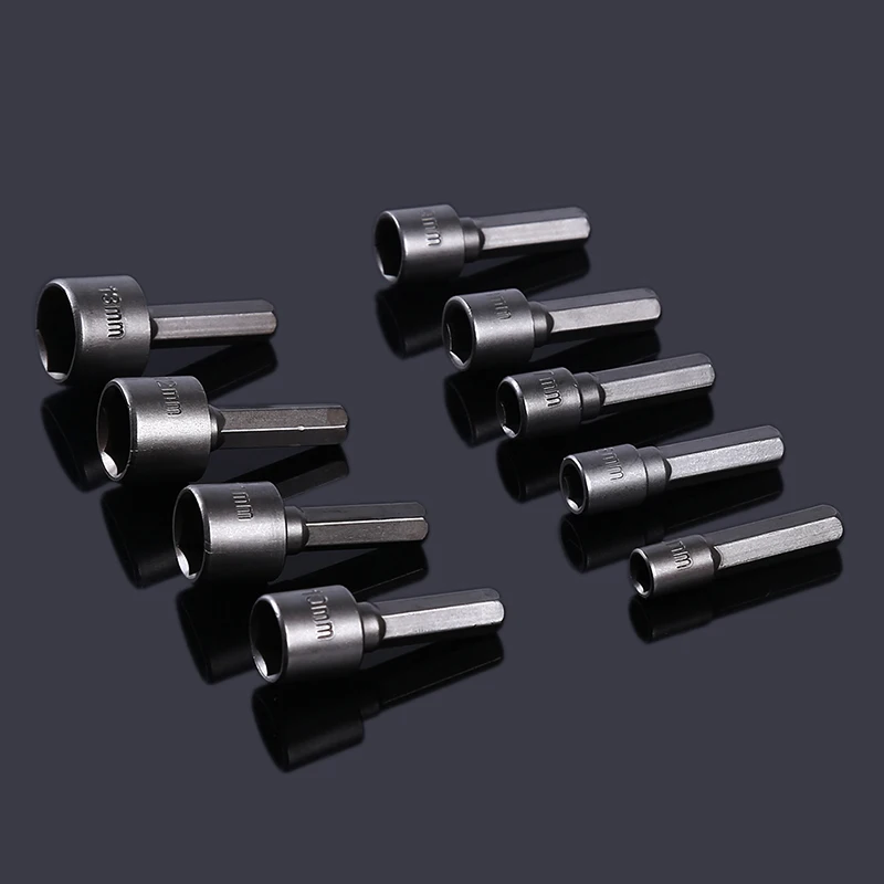 

9pcs/set Houseghold Hand Tools Socket Power Nut Driver Drill Bit Set Metric Wrench Screw Hex Herramientas