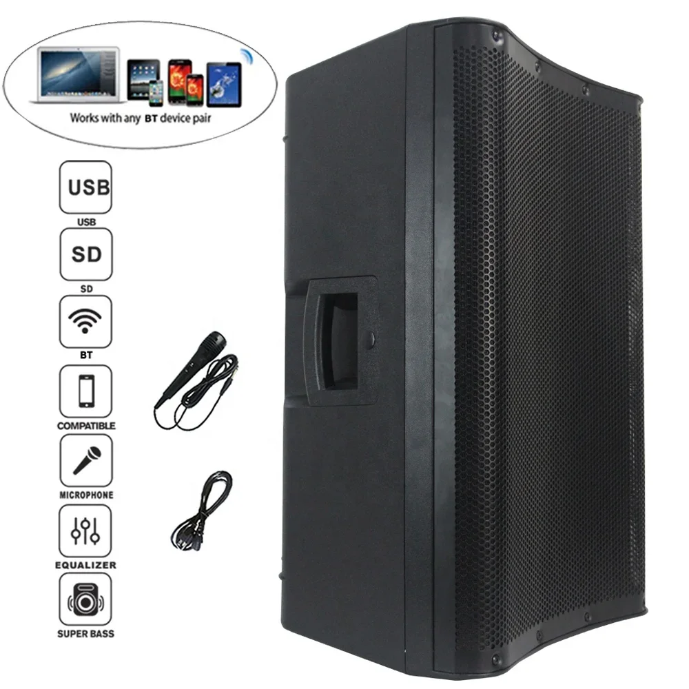 1400 Вт 15 &quotсабвуфер высокой мощности профессиональный аудио DSP звуковая коробка