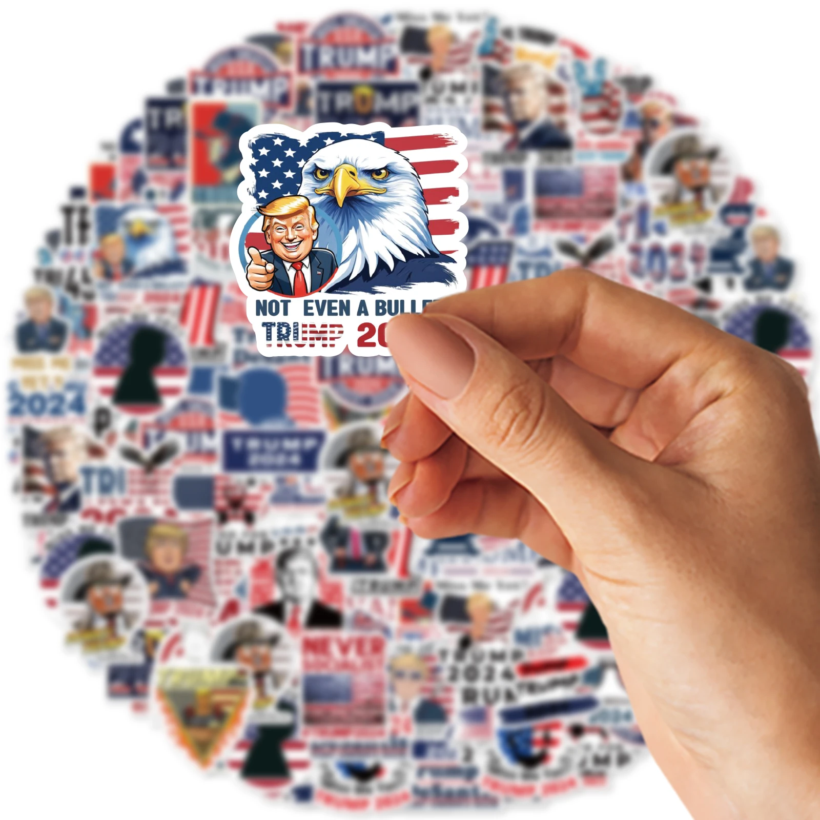 50 Шт. DIY Граффити Стиль Дональд Трамп Наклейки Забавные Для Ноутбука Бутылки С