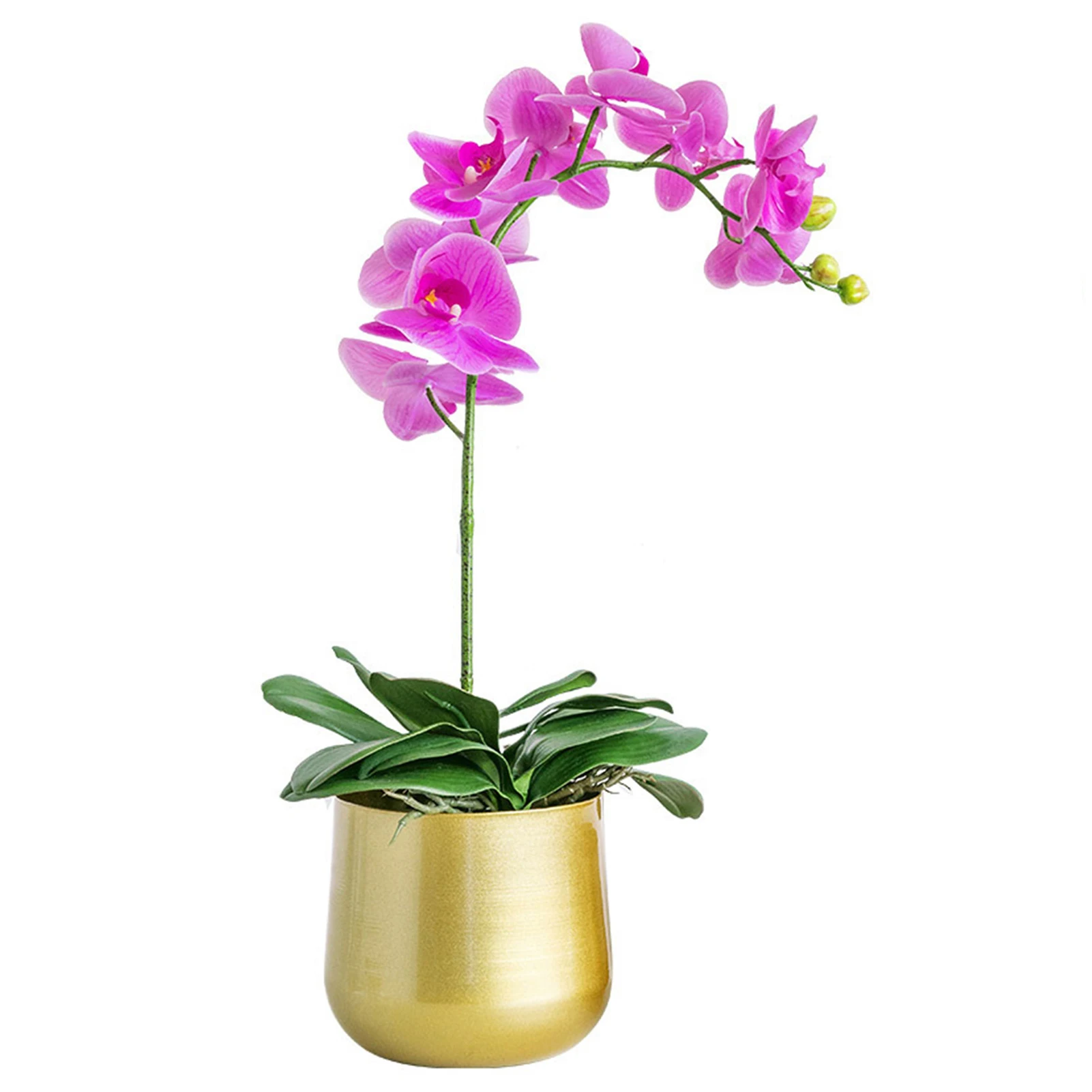 Gold Plant Pot Gold Planter Metal Flower Pot Vase With Drainage Hole Modern Flowerpot For Indoor Outdoor Balcony Decoration