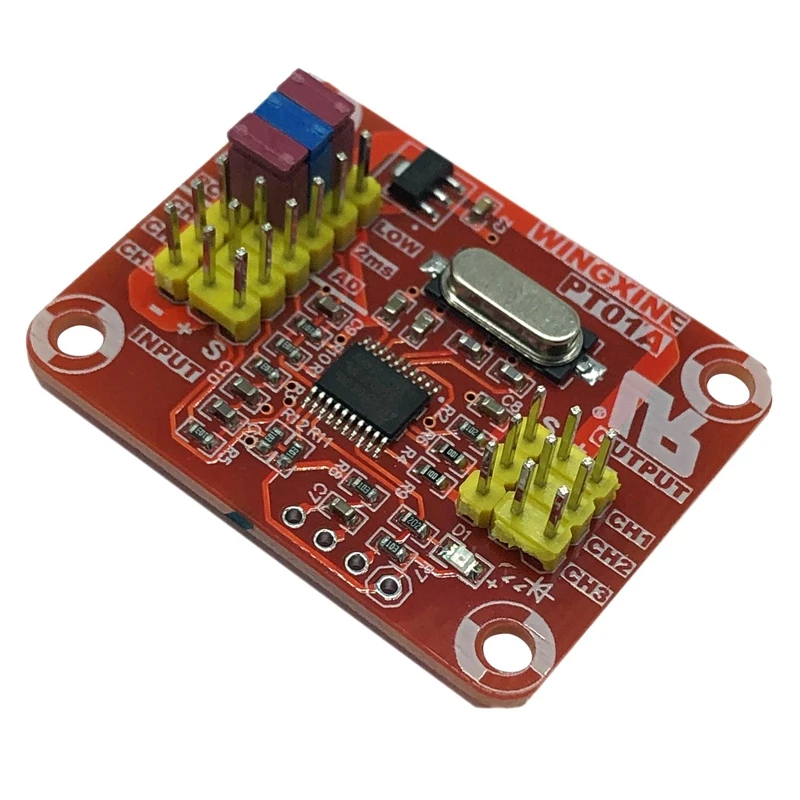 

PT01A Signal Converter Module Steering Gear Signal To Voltage And PWM Signal Analog Voltage Signal Converter