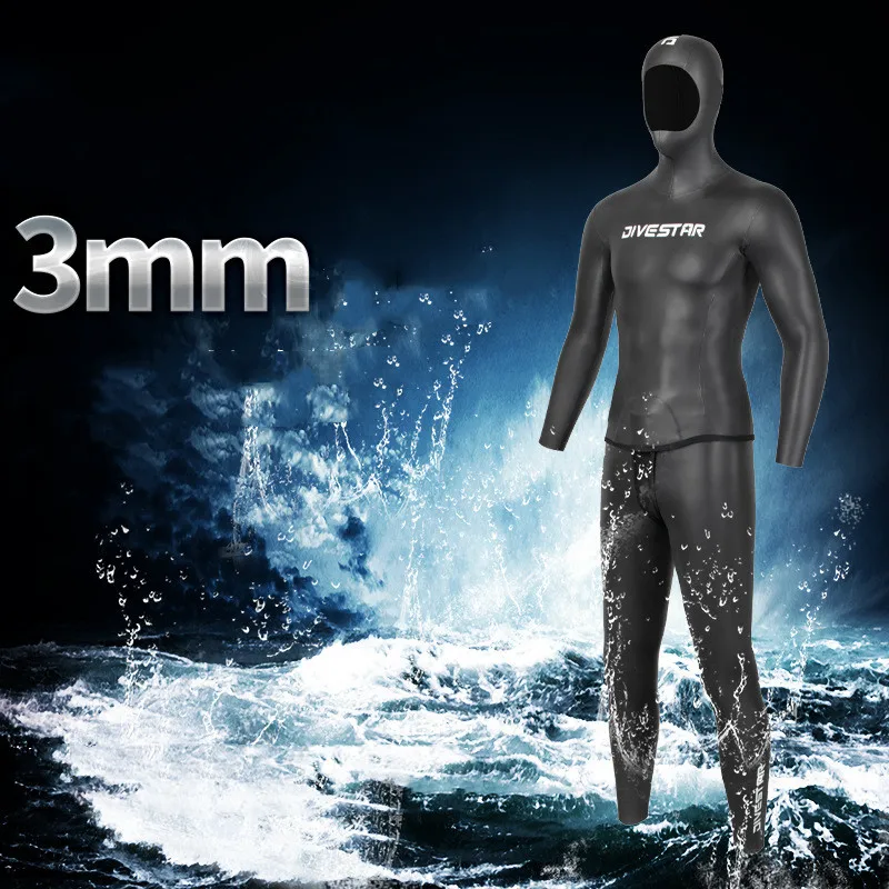 

3MM Neoprene Snorkeling 2 Pieces UnderWater Hunting Keep Warm Diving Suit Scuba Surfing Swimming Canoeing Spearfishing WetSuits