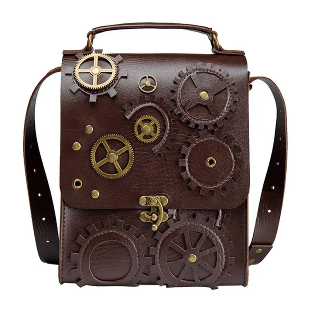 

Винтажная сумка через плечо в стиле стимпанк