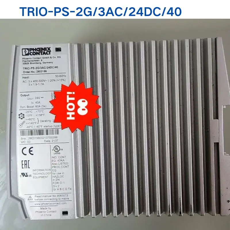 Б/у тест ОК PHOENIX Блок питания TRIO-PS-2G/3AC/24DC/40 2903156