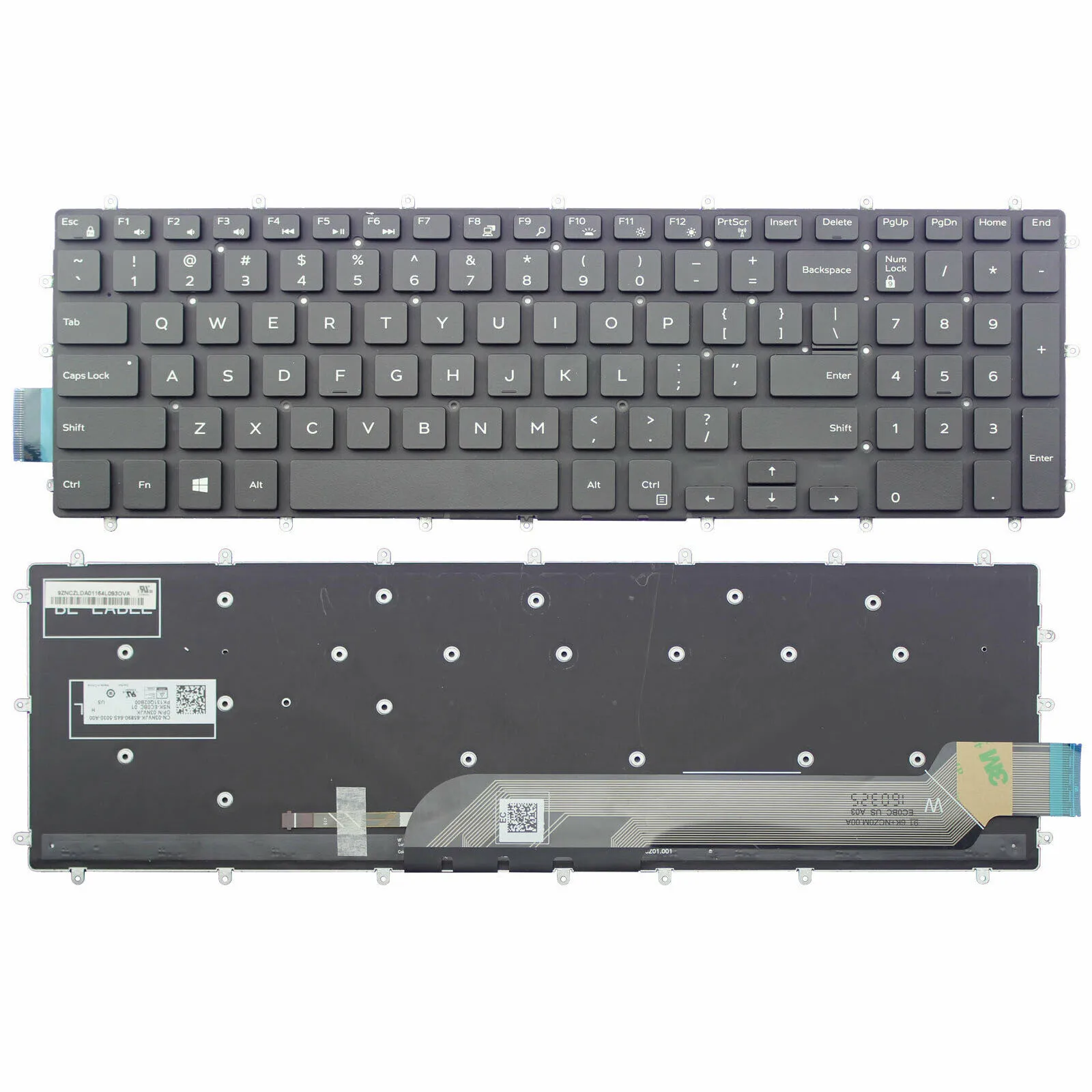 

Новинка для Dell Inspiron 15 5565 5567 5570 5575 7566 G3-3579 7567 3779 G5 3583 G7 5587 US клавиатура с подсветкой