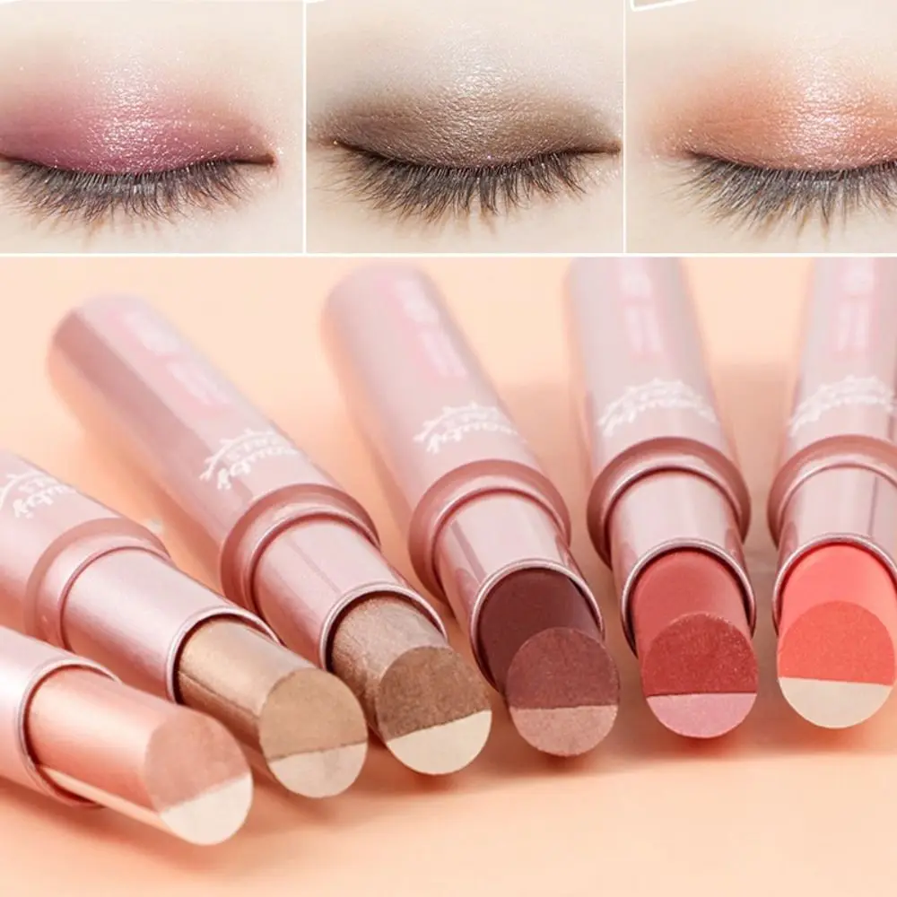

Double Color Gradient Eye Shadow Stick Matte Eyeshadow High Quality Waterproof Bicolor Shimmer Cosmetics Beauty Makeup Tool