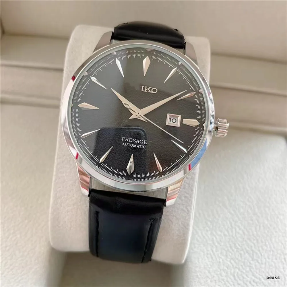

Новинка 2022, мужские часы Seiko, модные повседневные спортивные часы для свиданий, водонепроницаемые кварцевые часы с кожаным ремешком, лучший ...