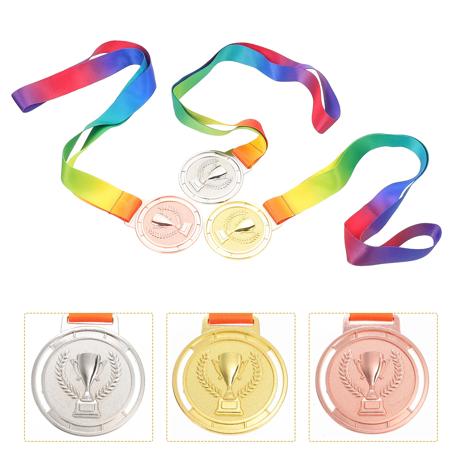 

Medals Medal Awardkids Goldwinner Bronze Metal Soccer Silver Awards Prize Competition Halloween Footballfavors Party Events