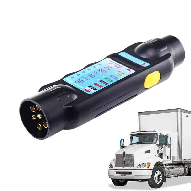 

7 Pin Trailer Socket Tester Easy To Use Trailer Wiring Plug Adapter Easy To Use Trailer Tester Connector Recorder
