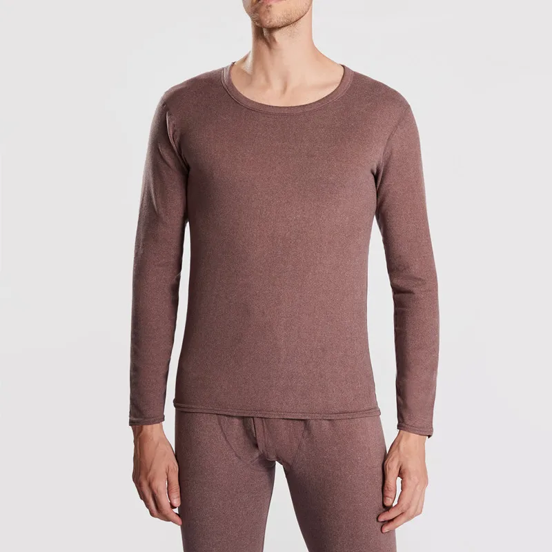 Double-sided Velvet Thermal Underwear Suit Men's Plus Velvet Thickened Home Clothes Winter Warm Men's Pajamas