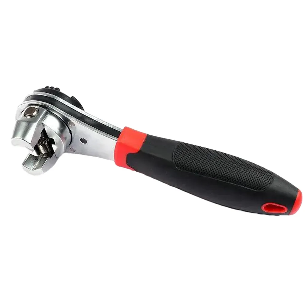 1 шт. ручной ключ с трещоткой регулируемый гаечный инструмент для метрической 6-22