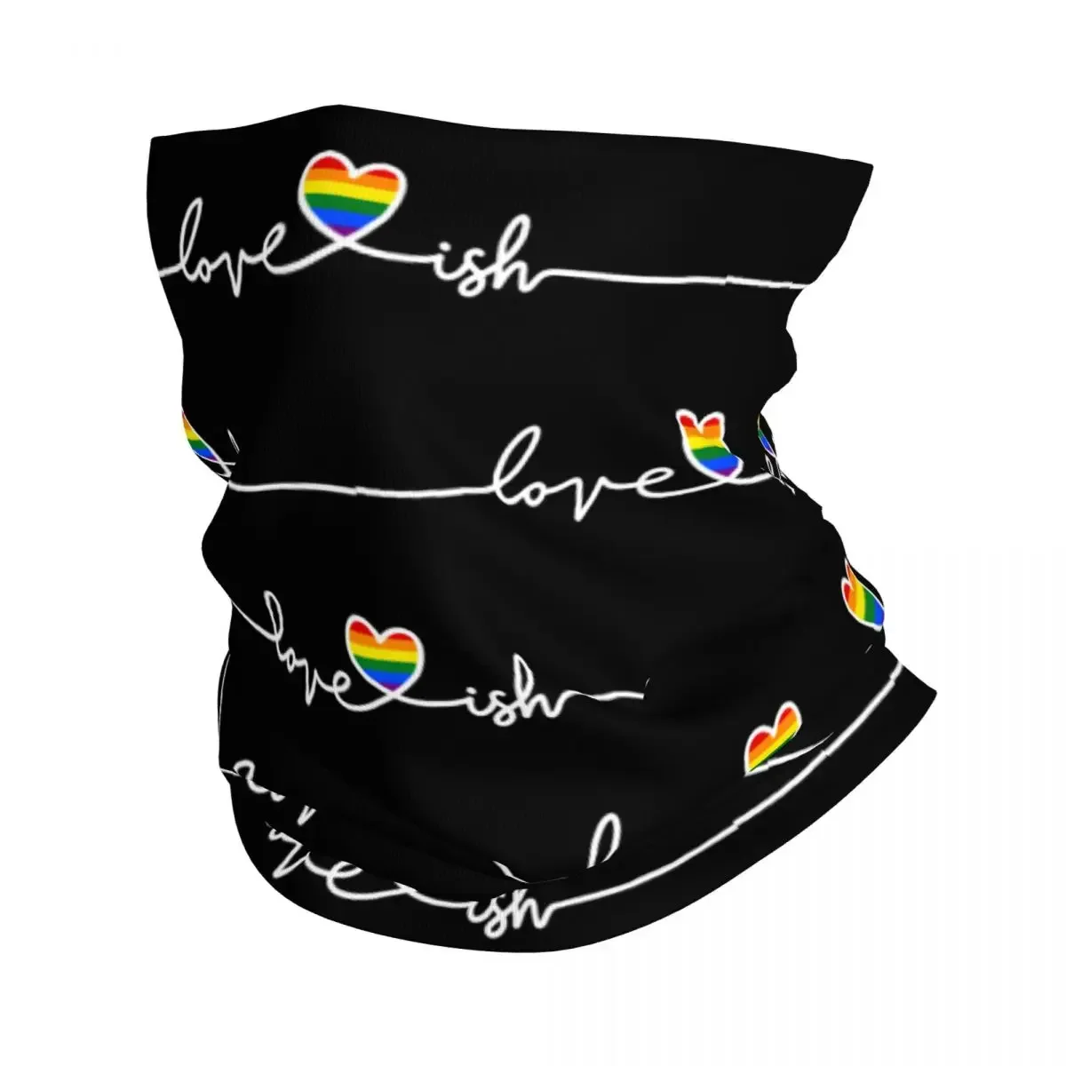 

Rainbow Hearbeat LGBT Bandana Neck Warmer Men Women Winter Ski Tube Scarf Gaiter Gay Pride Lesbian Face Cover