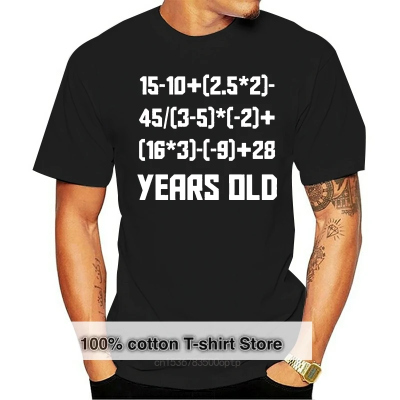 Funny 50Th Birthday Shirt - 50 Years Old Algebra Equation Math T-Shirt Harajuku Funny Tee Shirt