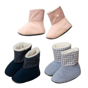 Warmer Boots USB Rechargeable Warm Heating Booties Washable Plush Heating Shoes Electric Heated Foot Heater for Women A0NC
