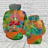 tessffel mushroom hipple psychedelic trippy tattoo colorful tracksuit 3dprint menwomen streetwear casual funny jacket hoodies i