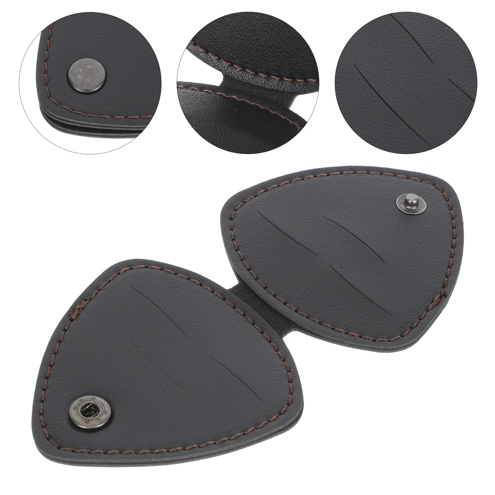 

Leather Guitar Picks Storage Bag Electric Guitar Plectrum Storage Pouch