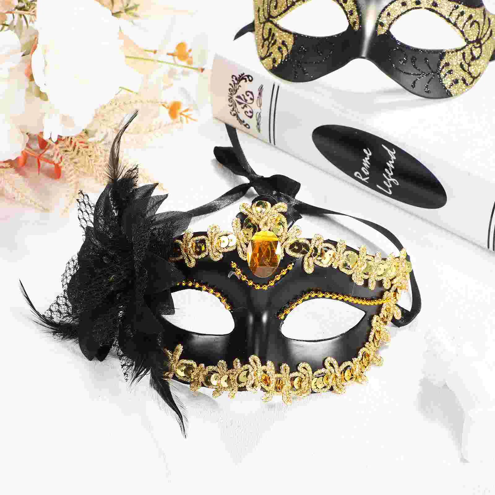 2 шт. Маскарадная бальная маска Половина костюма Маски для вечеринок