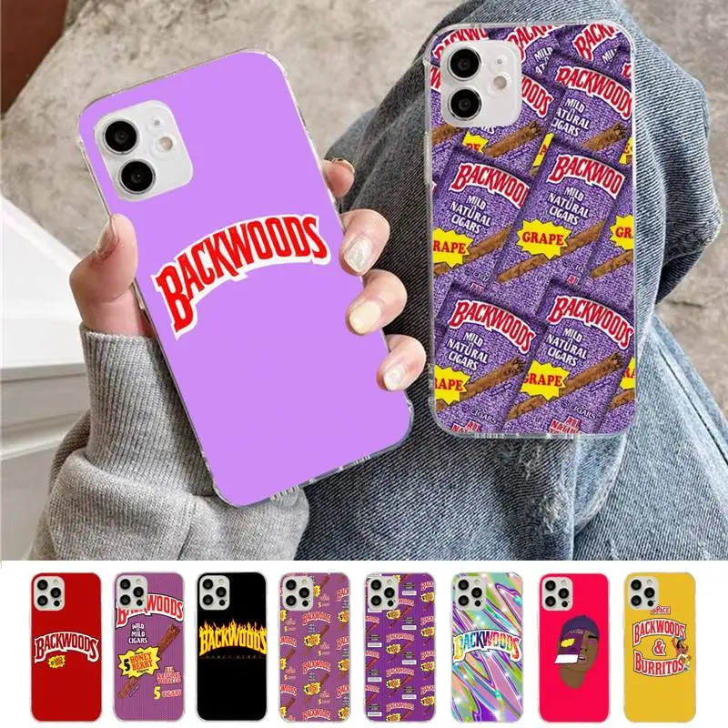 

FHNBLJ Backwood Honey Berry Phone Case for iPhone 11 12 13 Mini Pro Max 8 7 6 6S Plus X 5 SE 2020 XR XS Case shell