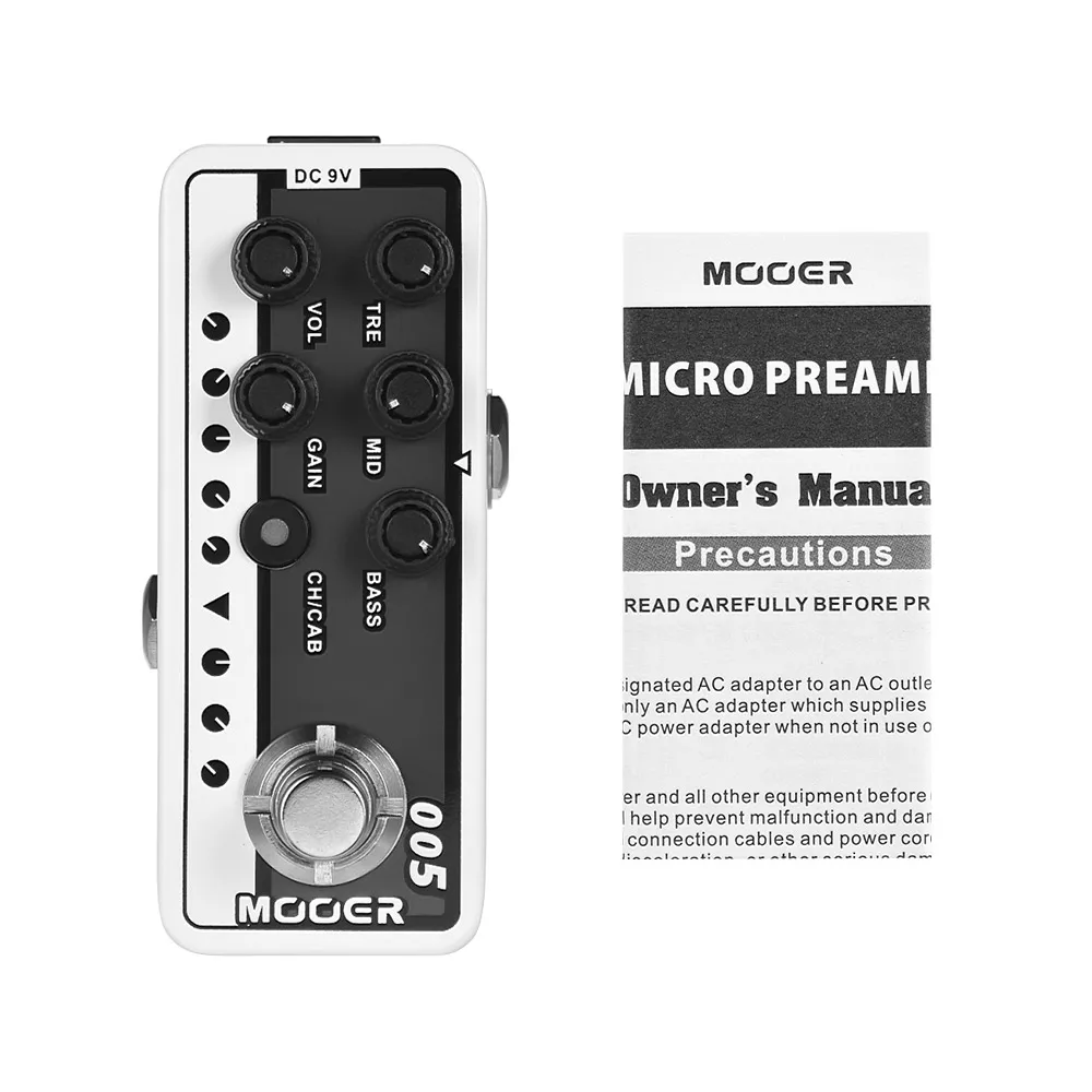 Mooer электроакустические эффекты для гитары 005 коричневый звук 3 эффекта цифровая