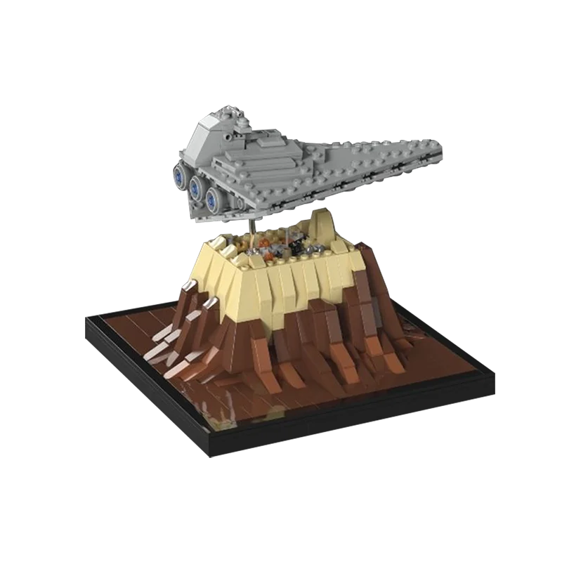 Конструктор MOC Space Wars, разрушитель, Круизное пространство, корабль империи Over Jedha, наборы моделей, строительные блоки, игрушки для детей, подарки