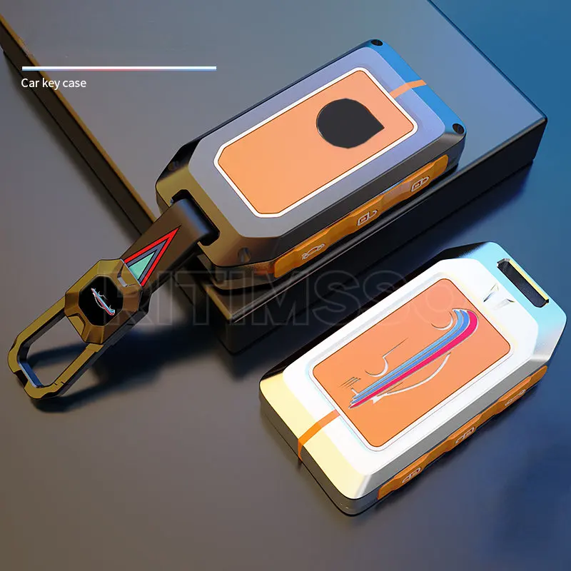 

Alloy Car Key Cover Case For Volvo XC40 XC60 S90 XC90 V90 2017 2018 T5 T6 2015 2016 T8 Keychain Car Remote Control Accessories
