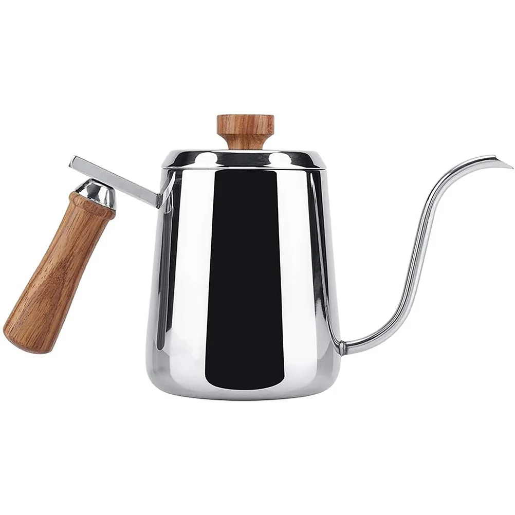 

Coffee Kettle Gooseneck Stainless Steel Coffee Kettle Pour Over Kettle Coffee Pot with Wood Handle