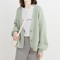 2021 autumn winter womens knitted oversized cardigan sweaterkorean jacket girls womans chic tops solid sweater cashmere