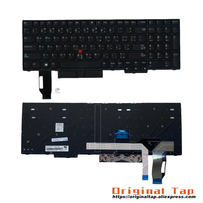 Арабская клавиатура ARA для Lenovo Thinkpad E595 E580 E585 E590 T590 P53S L580 L590 P52 P72 P53 P73 01YP645 01YP565 01YP725