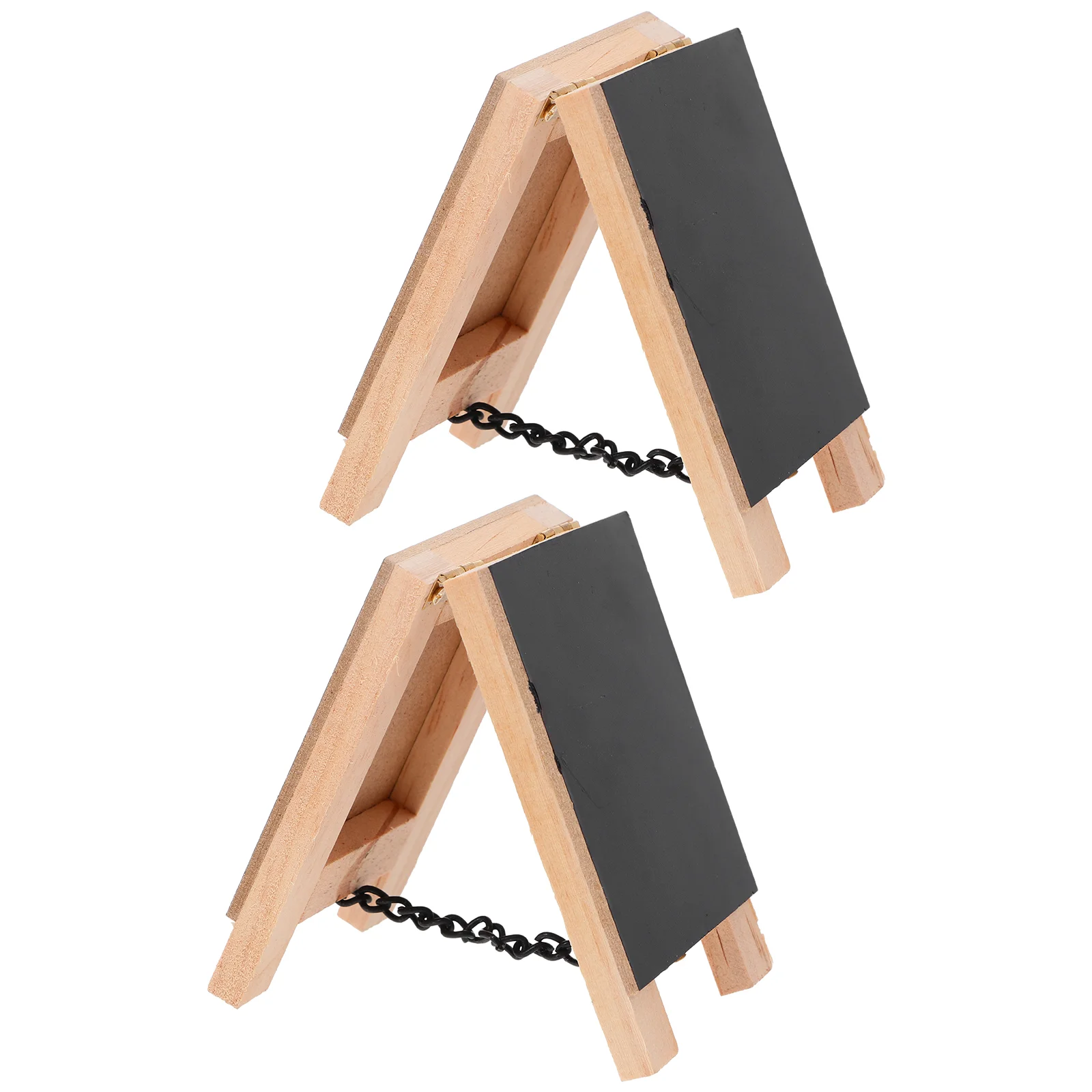 

2pcs Tabletop Blackboards Mini Chalkboard Chalkboard with Base Stand Blackboard Signs