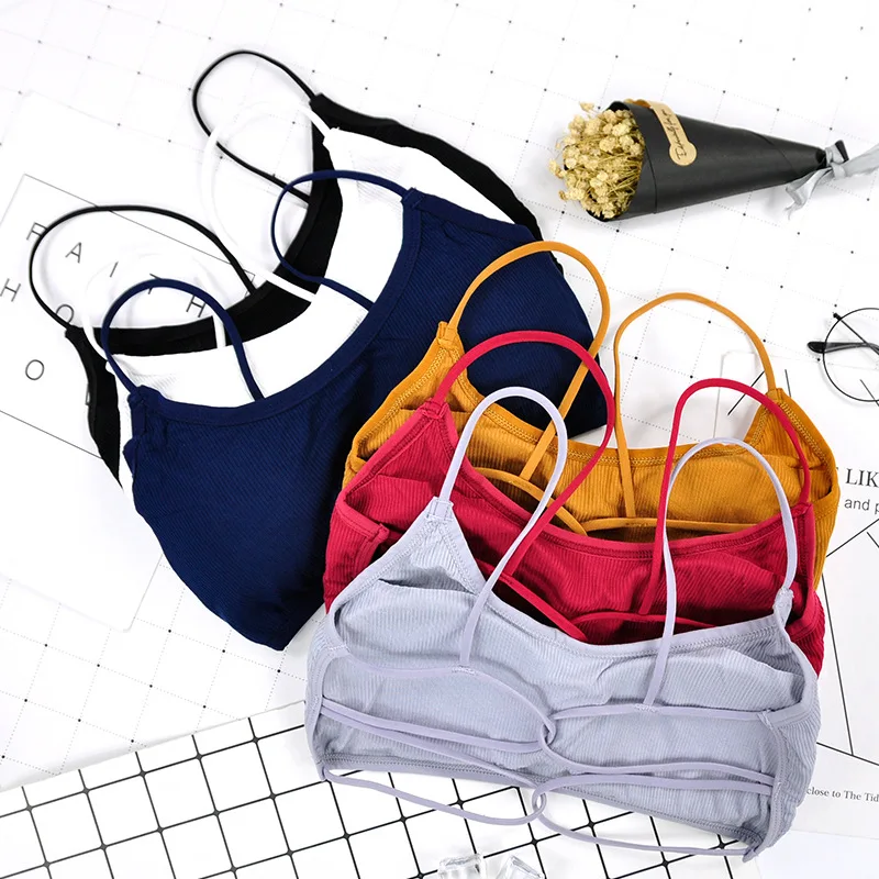 

Breathable Comfortable Workout Top Bra Thin Strape Yoga Sports Bra Without Steel Ring,Sexy Beauty Back Sports Bra for Women Gym