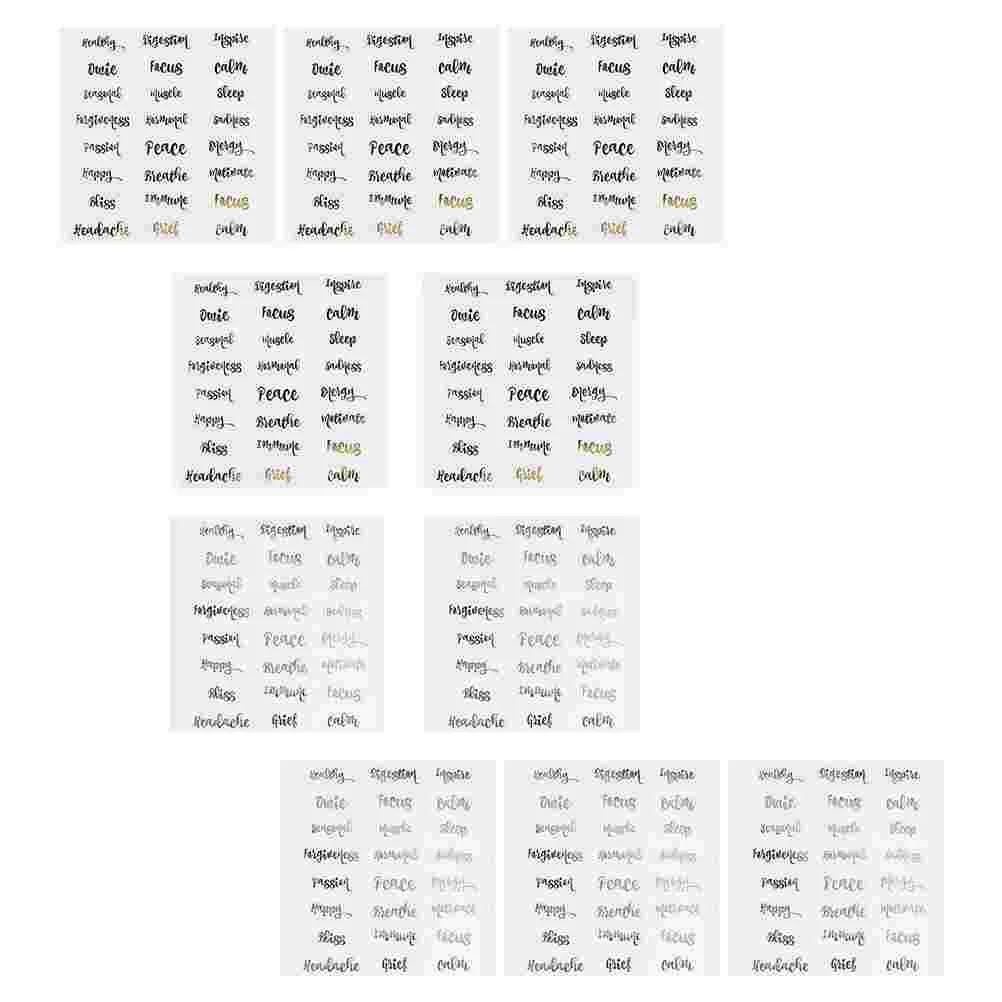 

10 листов, наклейки на бутылки с эфирным маслом