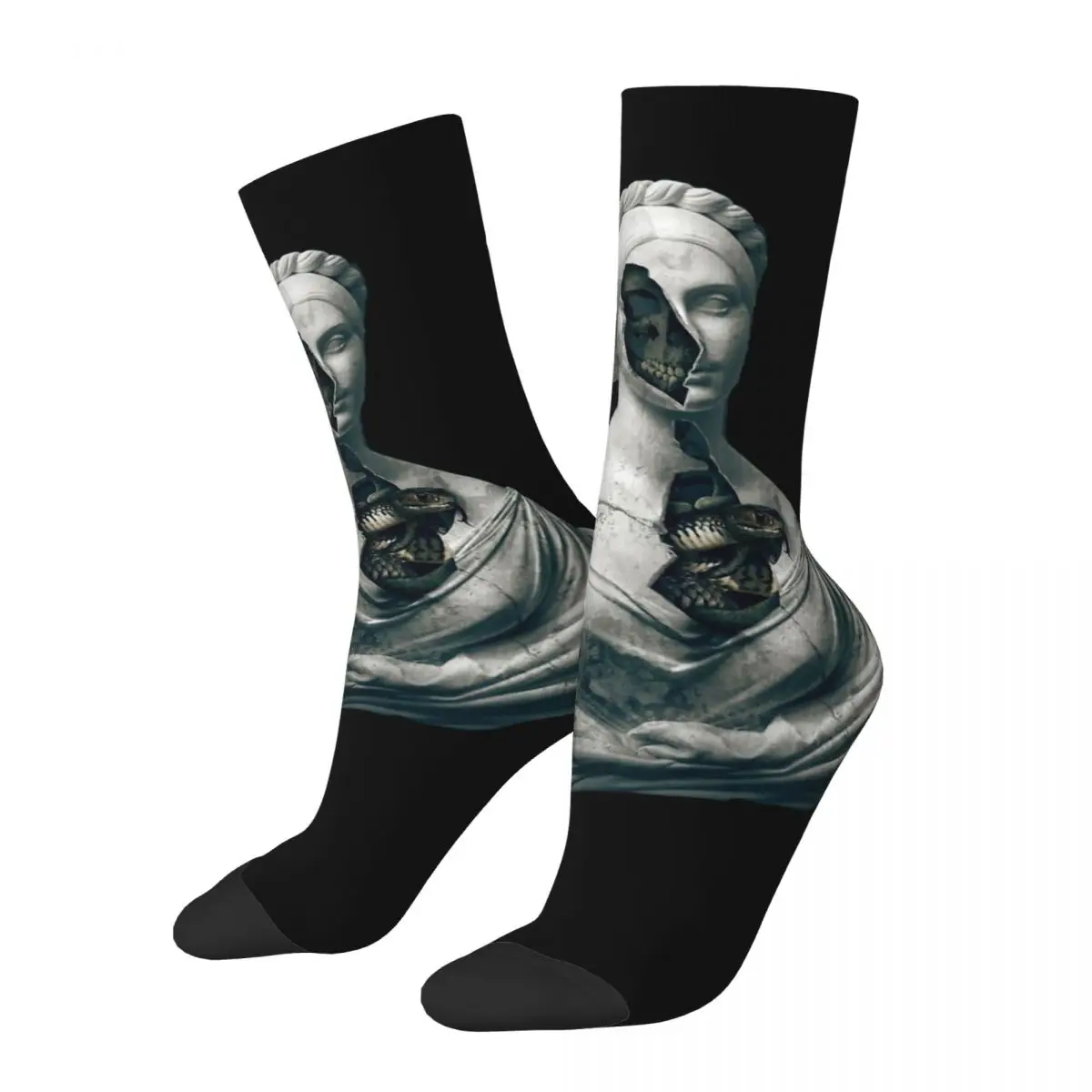 Носки мужские компрессионные с принтом смешные сумасшедшие винтажные носки в