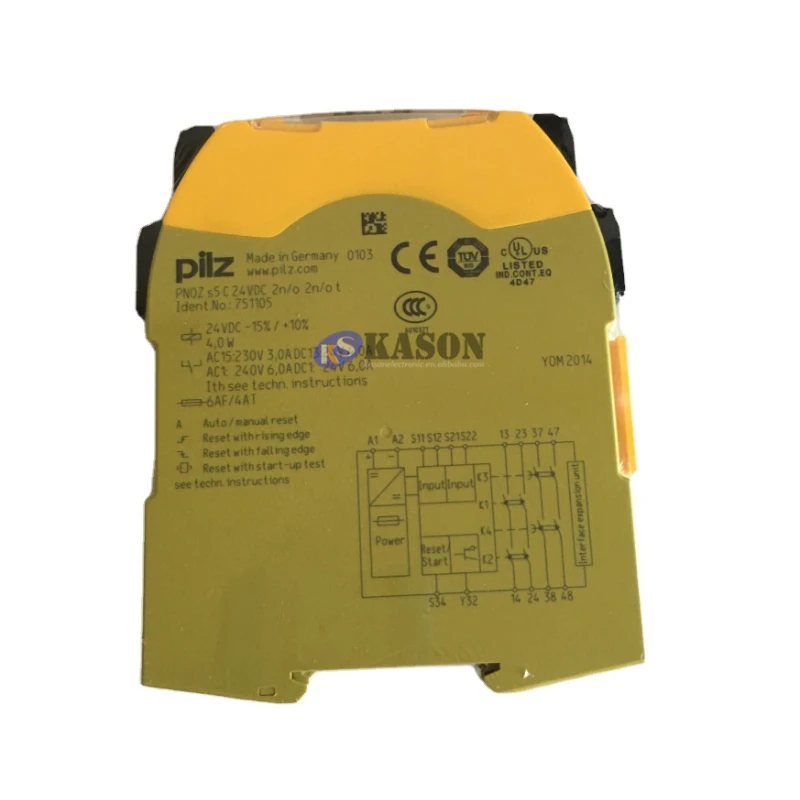

Реле безопасности PNOZ S5 C 24VDC 2n/o 2n/o t 751105 6A