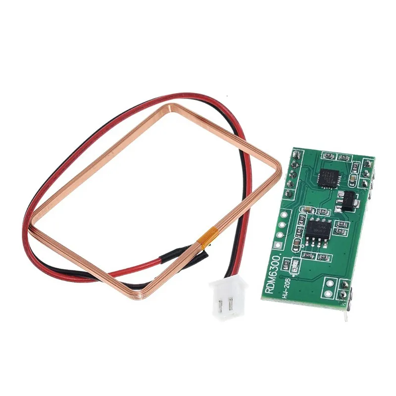 1 шт. UART 125 кГц EM4100, модуль считывания ID ключей RFID RDM6300 (RDM630) для Arduino 125 кГц, модуль считывания RFID RDM6300, UART Outpu
