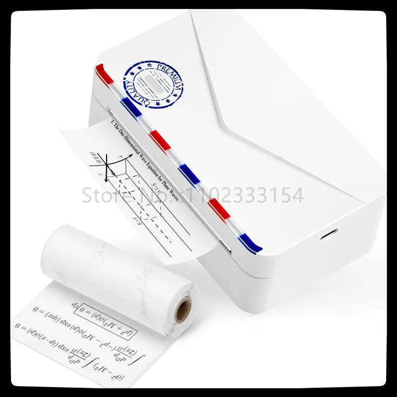 

Мини Портативный термопринтер Phomemo M03as Inkless Notes принтер Карманный принтер 300dpi размер 15/53/80 мм бумага для принтера этикеток
