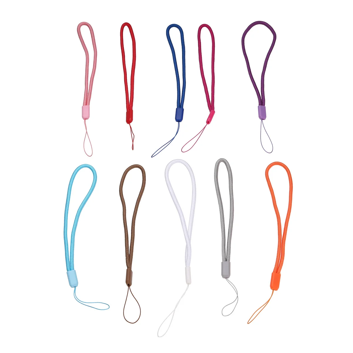 

10PCS Hand Strap Short Lanyard Lightweight Anti-lost Nylon Hand Lanyard Keychain Lanyard for Phone