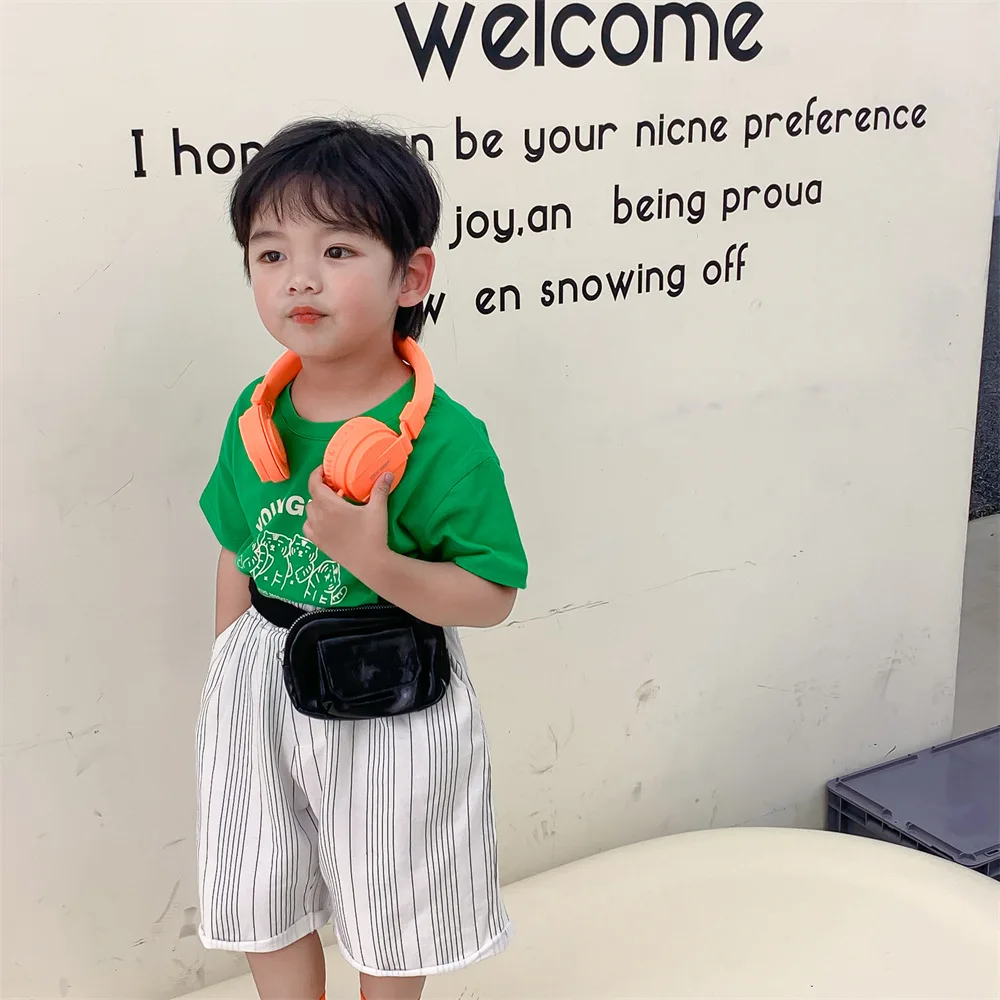

Children's T-shirt 2022 Summer Korean Version Of The Trendy New High-Elastic Colorful Men's And Women's Treasure Short Sleeves