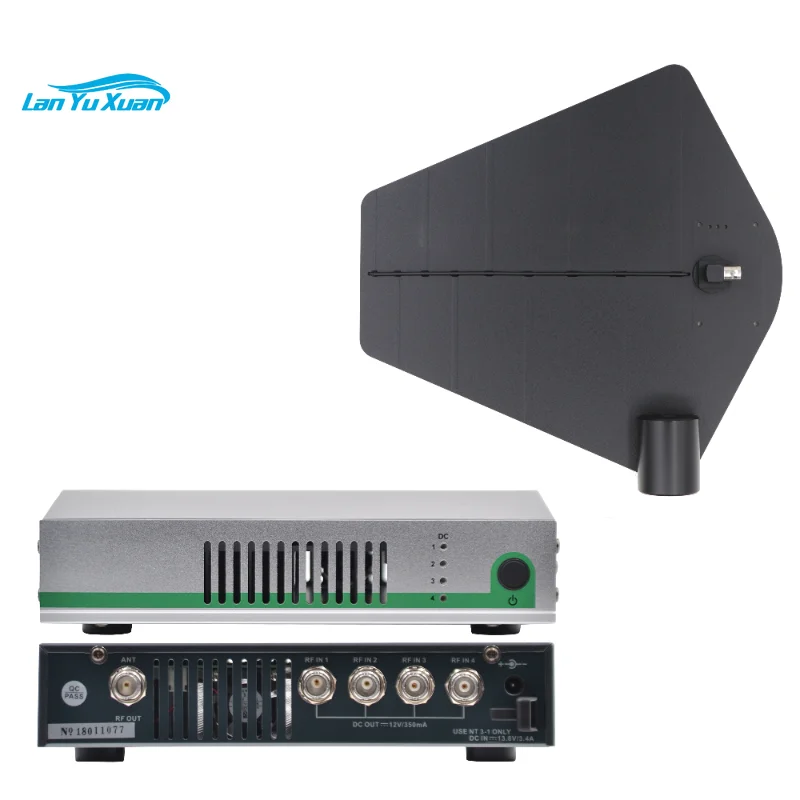 

Wireless Microphone Signal Distribution System Booster Antenna Amplifier