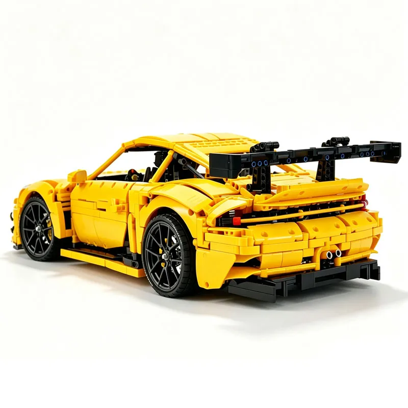 Новый конструктор MOC-182607: Суперкар 992GT3R, масштаб 1:8, гоночная модель, сборная модель автомобиля, игрушка из строительных блоков, подарок на день рождения (art.: 3920dbf6105cd) - 3920dbf6105cd
