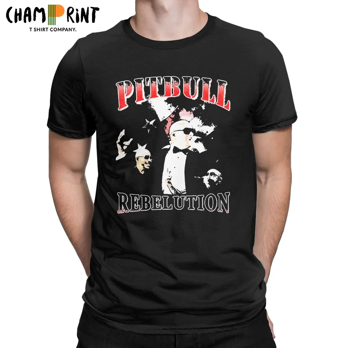 

Pitbull Mr.Worldwide Vintage T Shirt Men's Pure Cotton Hipster T-Shirt Crewneck Tee Shirt Short Sleeve Clothes Plus Size