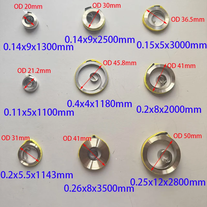 

Толщина 0,11-0,4 мм, плоская проволока из нержавеющей стали, винтовая пружина, пружины постоянной силы, электронная возвратная пружина