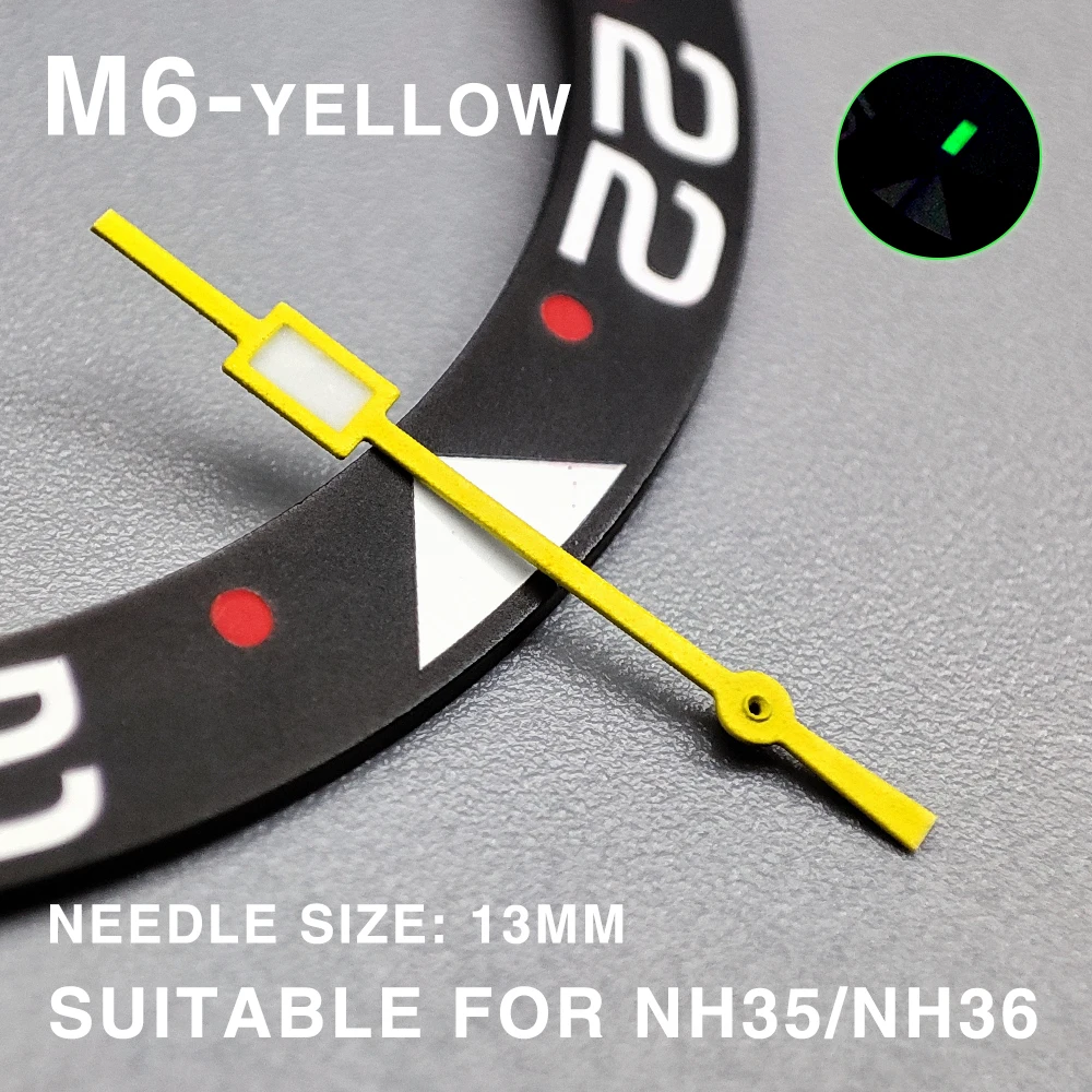 Modified Accessories NH35 Watch Hands Glow -/Secondhand  Watch Hands Suitable for NH35 NH36 Movement