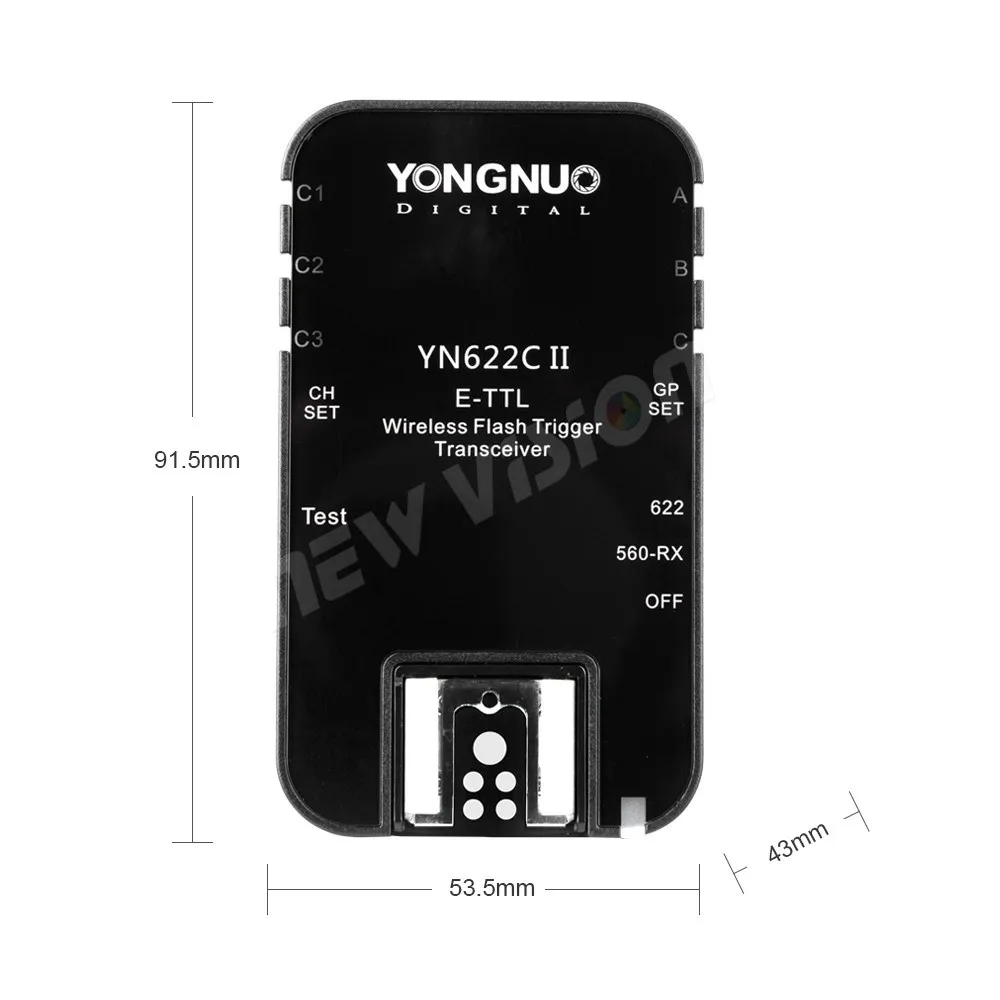 Беспроводная YONGNUO ETTL Flash Trigger YN622C II с высокоскоростной синхронизацией HSS 1/8000s для