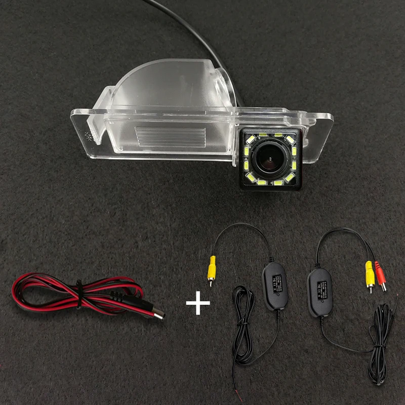 HD Беспроводная Автомобильная CCD задняя камера рыбий глаз 8 12 led динамический