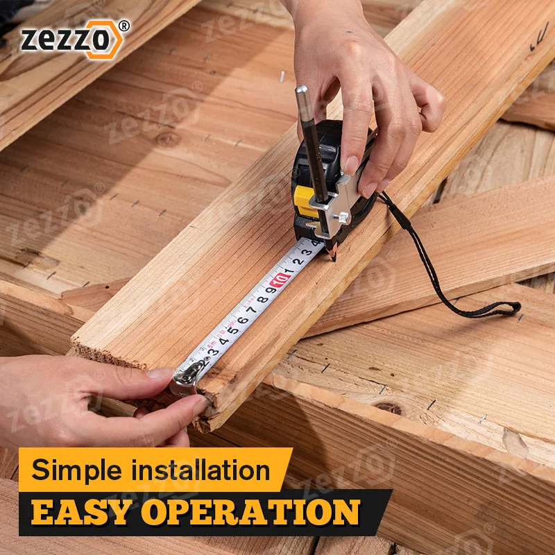 1 лента из ПК измеряет фиксированный зажим легко маркировать чертежные линии