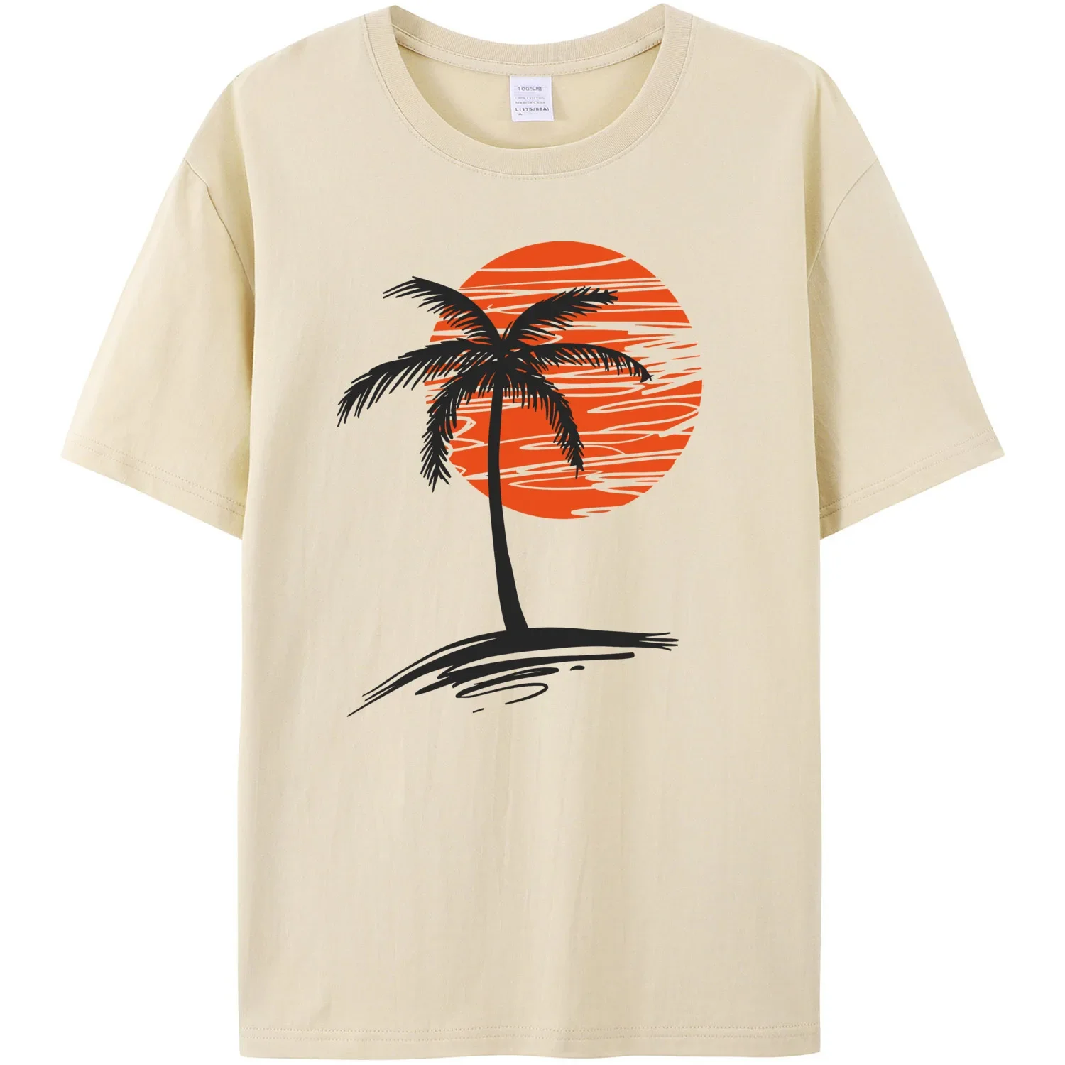 Футболка мужская с коротким рукавом 100% хлопок принтом