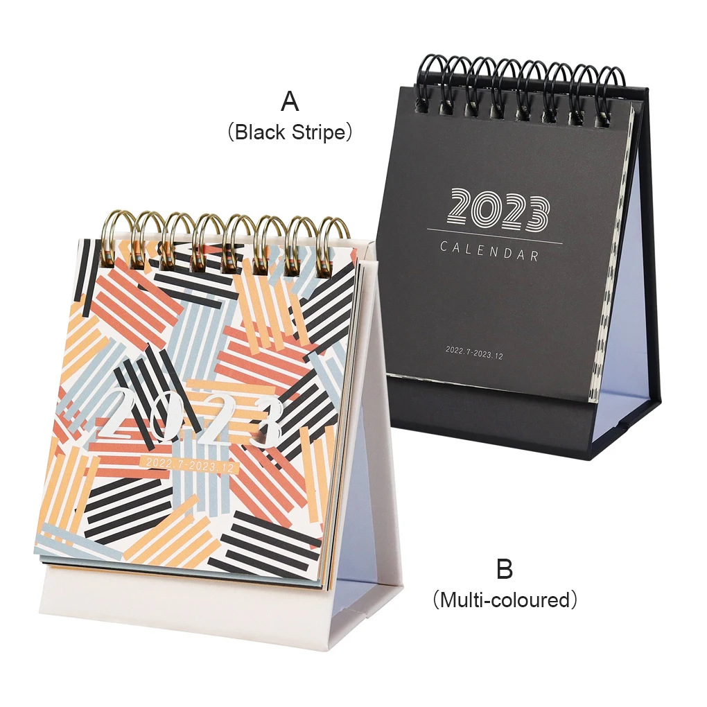 

Portable 2022-2023 Year Calendar Scheduler Tabletop Nightstand Paper Daily Monthly Schedule Table Planner Decoration