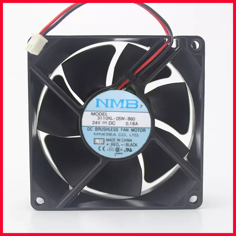 3110NL-05W-B50 8 см 24 В постоянного тока 0.17A 13.7CFM 4500 об/мин Проводные выводы шарикоподшипник инвертор осевой вентилятор охлаждения